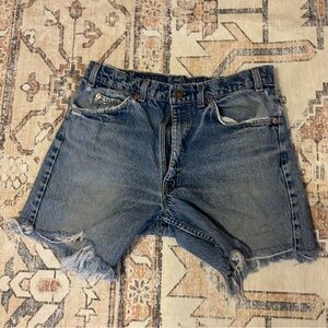 70s /80s vintage Levi’s cut off jean shorts